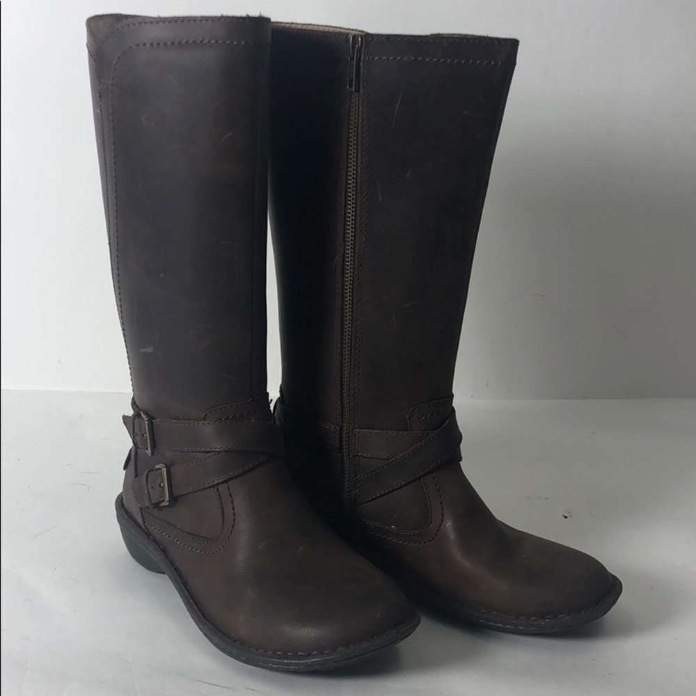 Ugg Boots Rosen Espresso Leather New 6